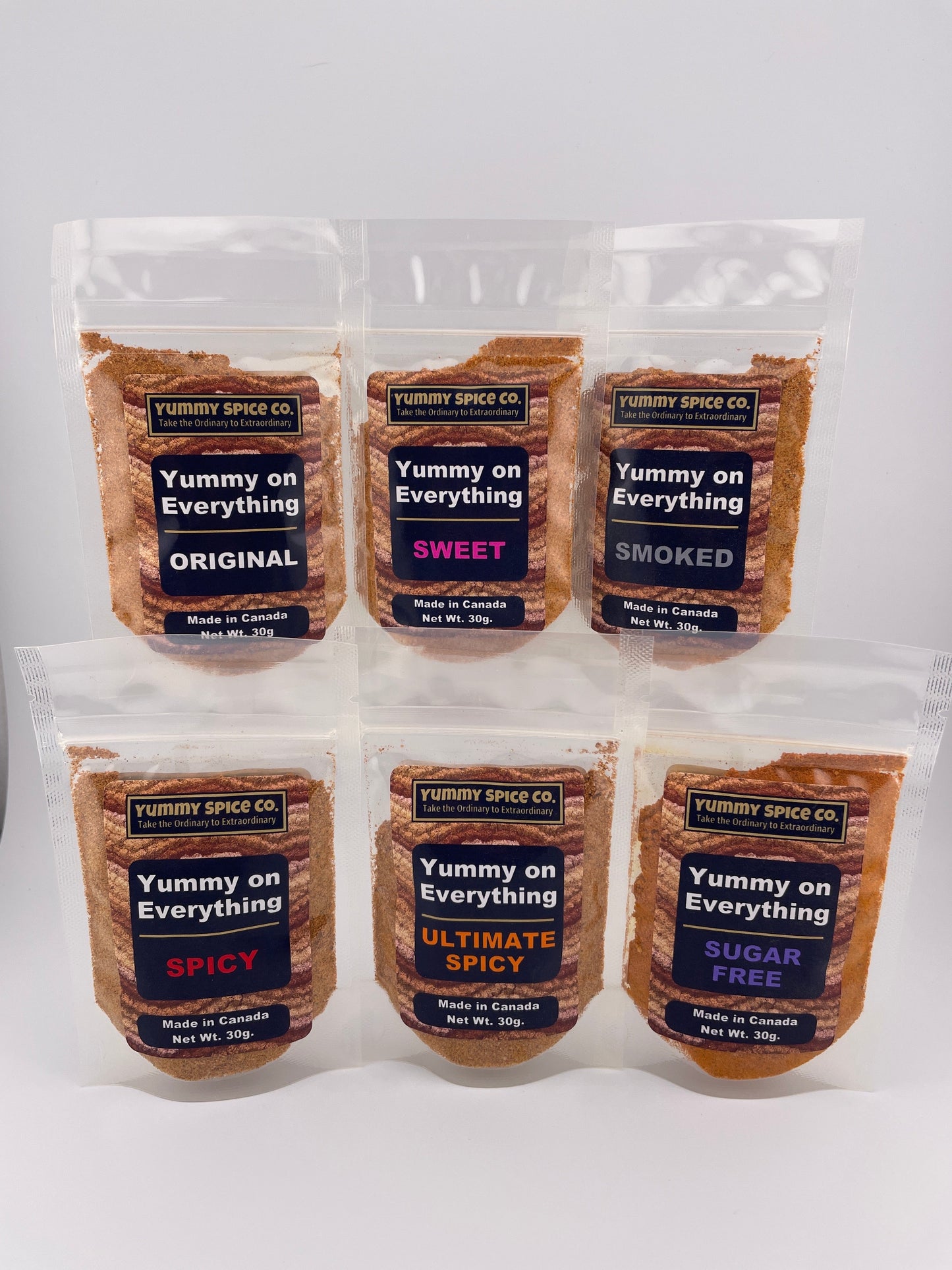 Yummy on Everything - 6 Flavour Sample Pack